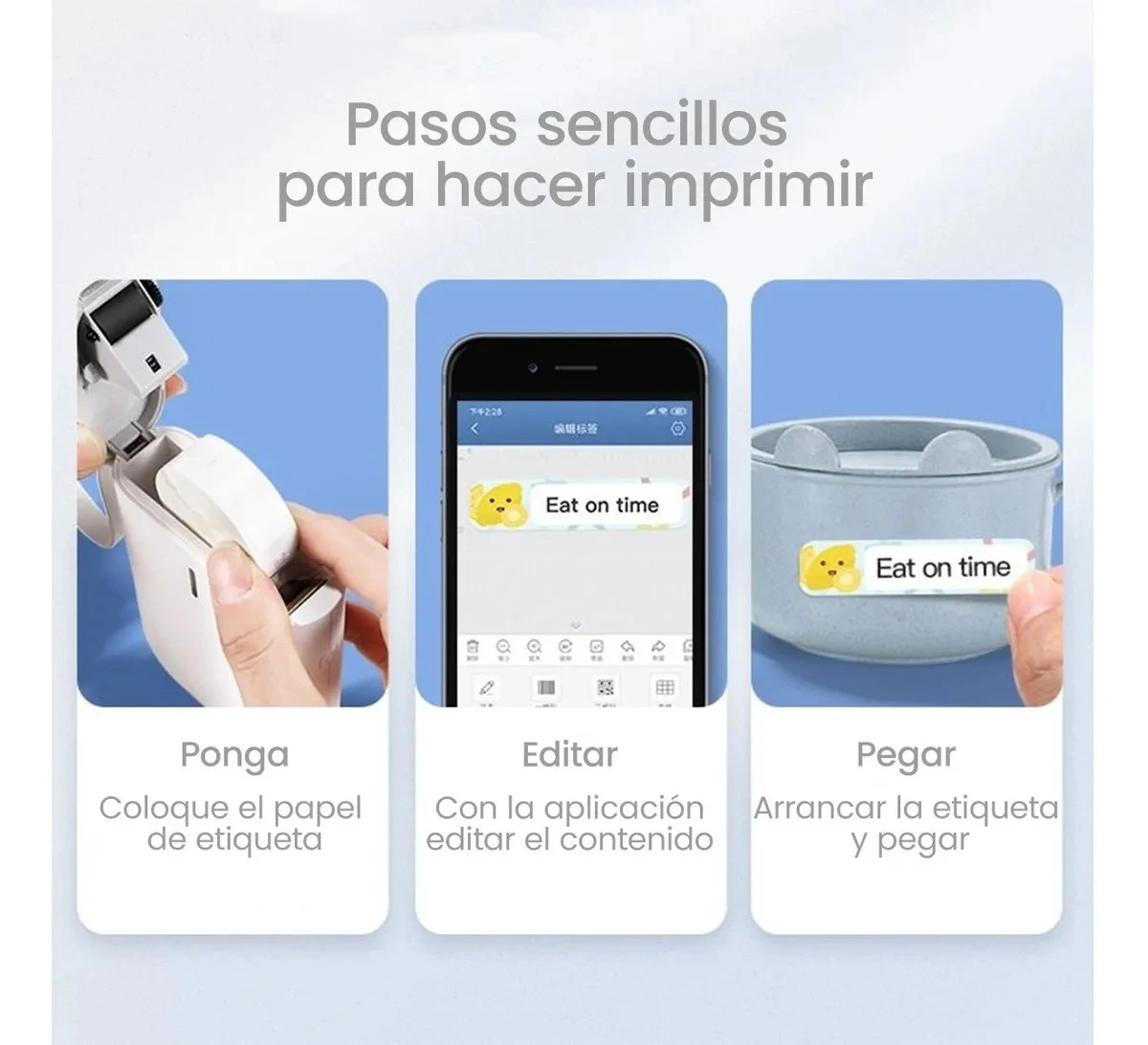 Rollos de Etiquetas Térmicas Niimbot D110 y D11