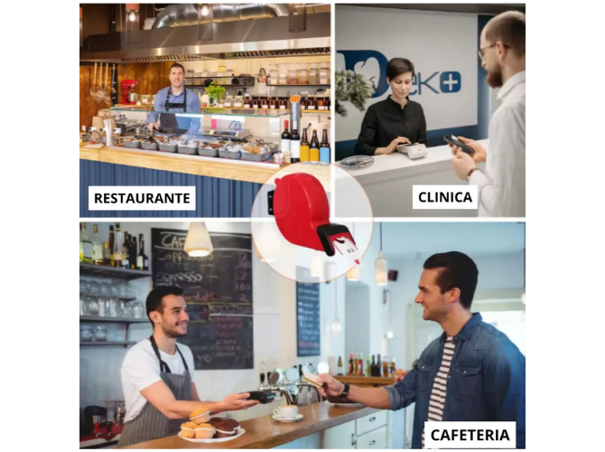 Rollo de Papel Numerado para Dispenser de Turnos