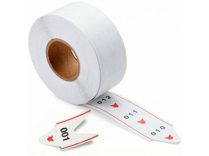 Rollo de Papel Numerado para Dispenser de Turnos